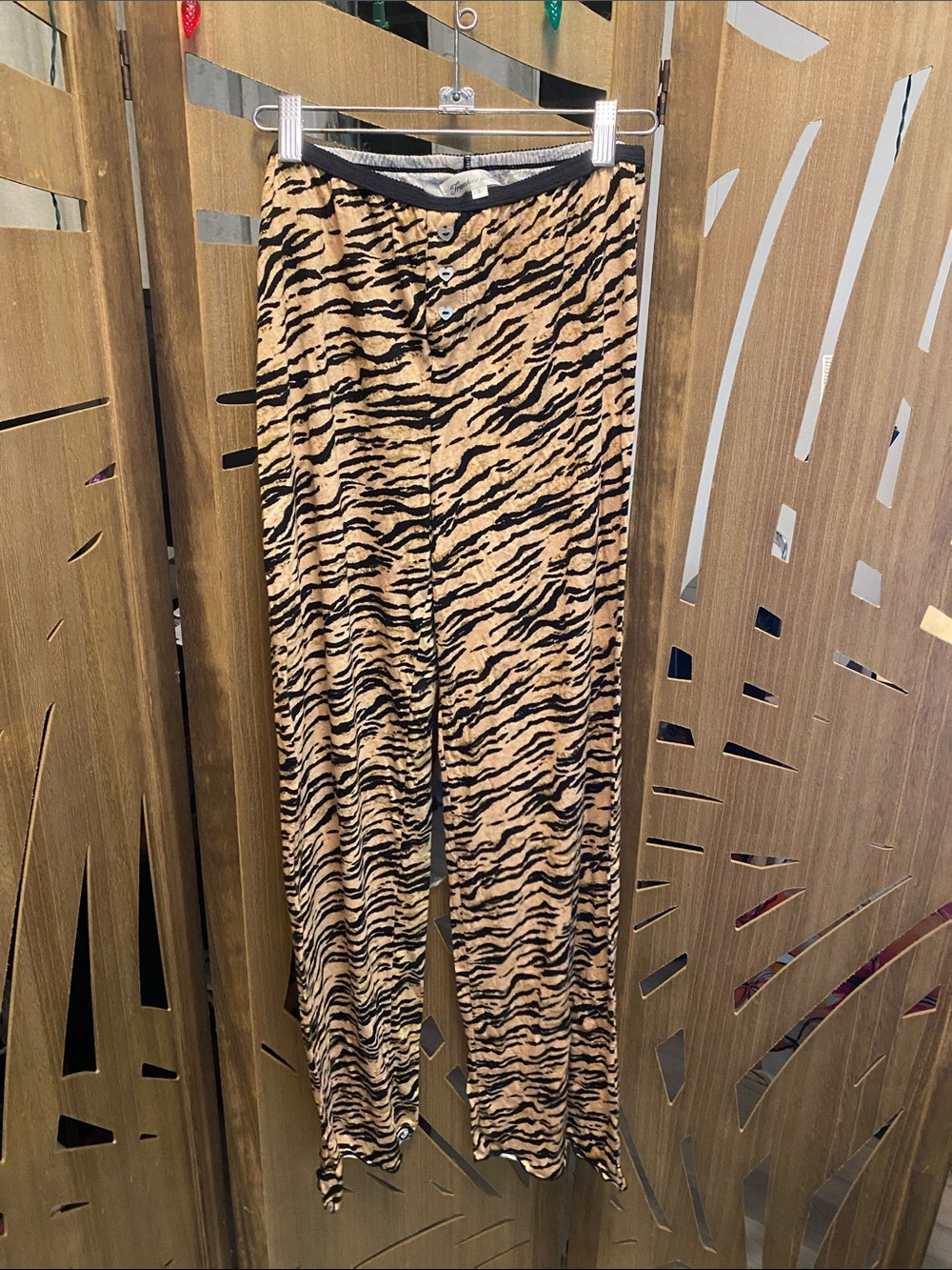 NWOT Frankie’s Bikinis Lounge Pants - Tan & Black Small
